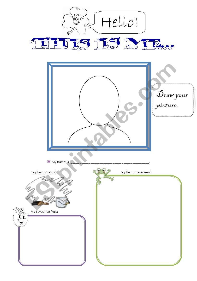 This is me worksheet