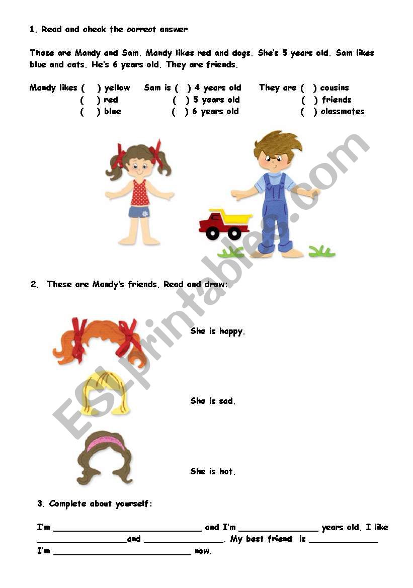 Easy exercises  for young learners.