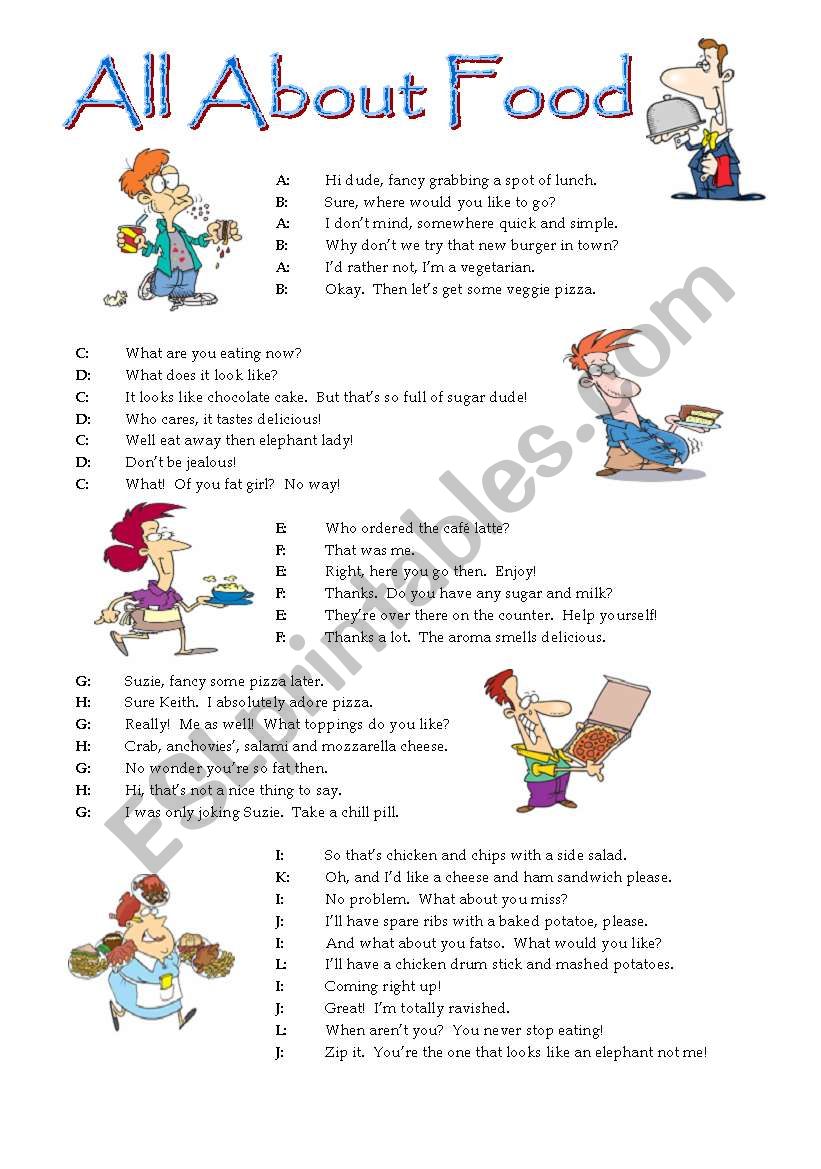 All About Food worksheet