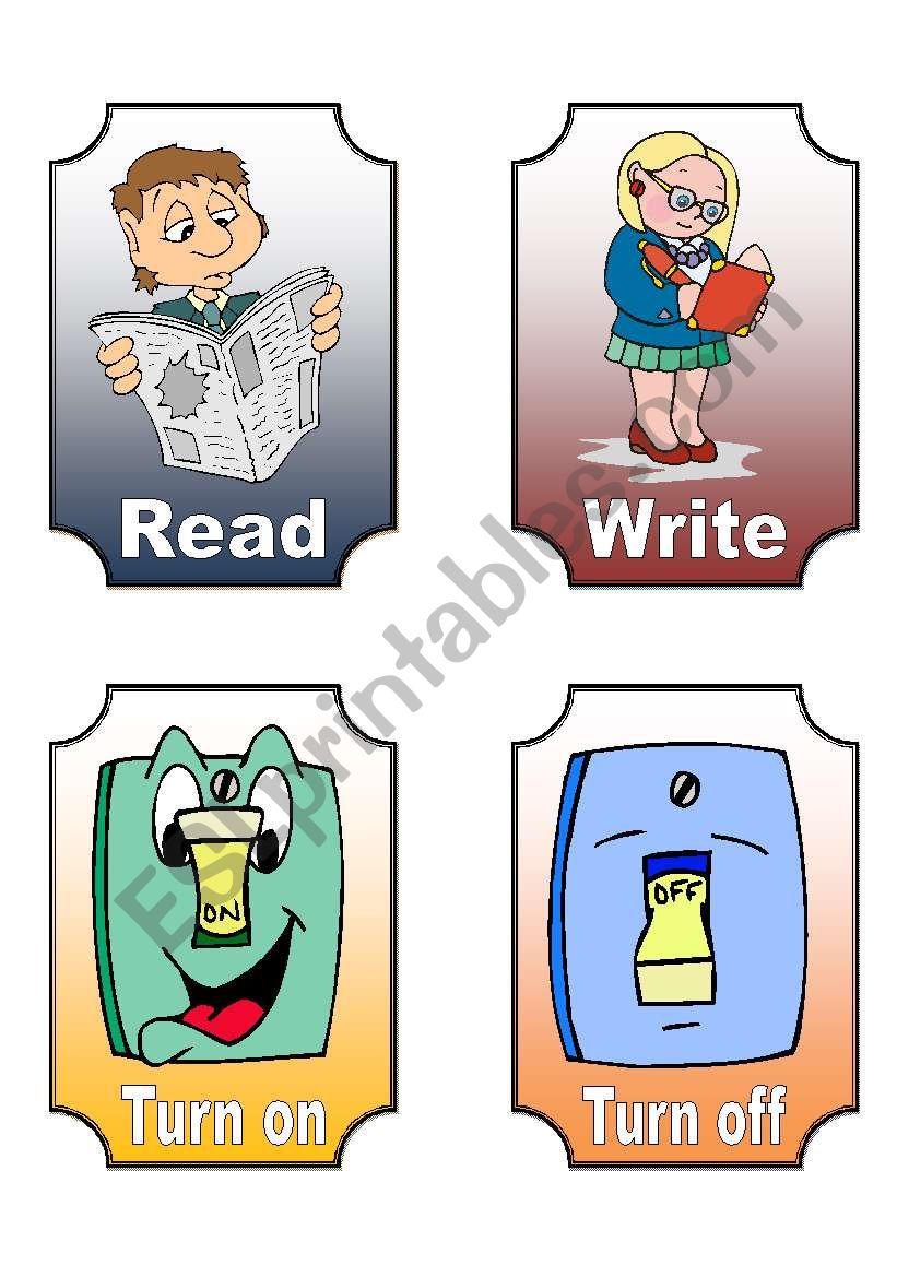 Action Verb Flashcards (7 of 12)