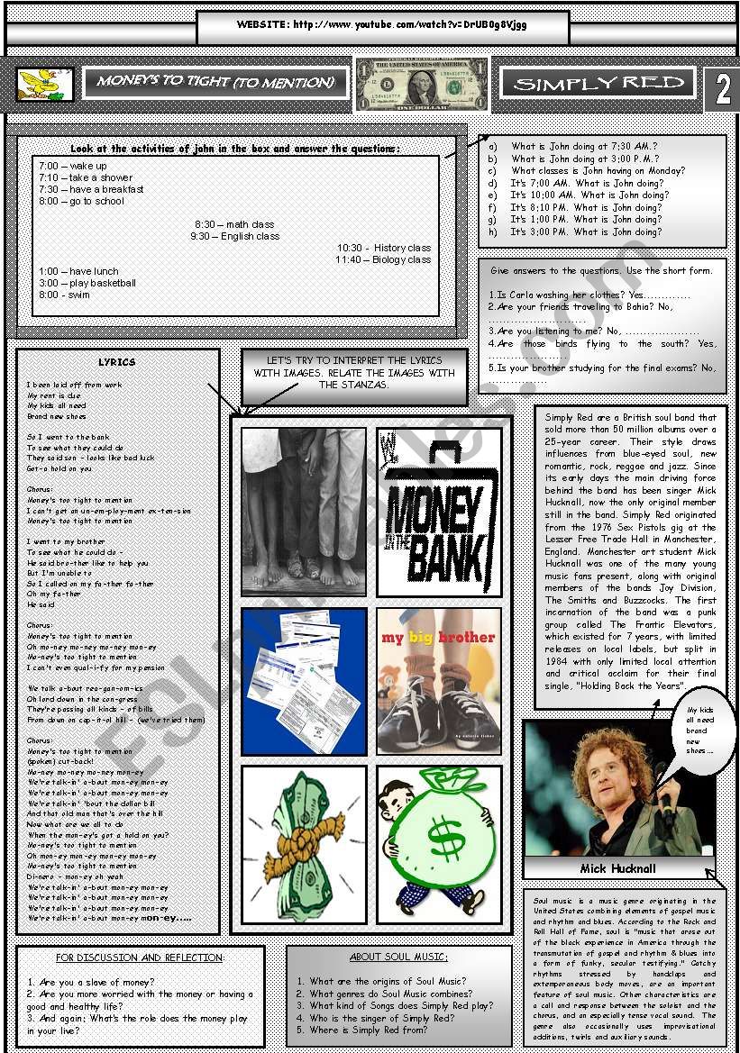 MONEYÂ´S TOO TIGH TO MENTION - SIMPLY RED - PART 02 - FULLY EDITABLE AND CORRECTABLE