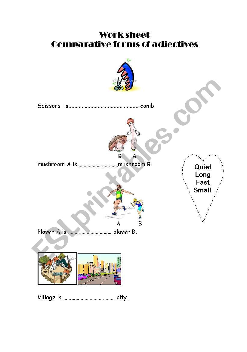 comparative forms of adjectives