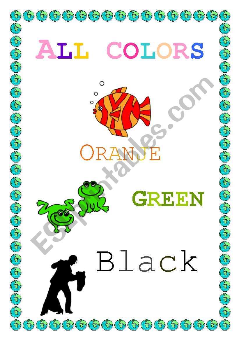 colours worksheet