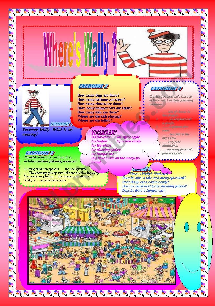 Wheres Wally? worksheet