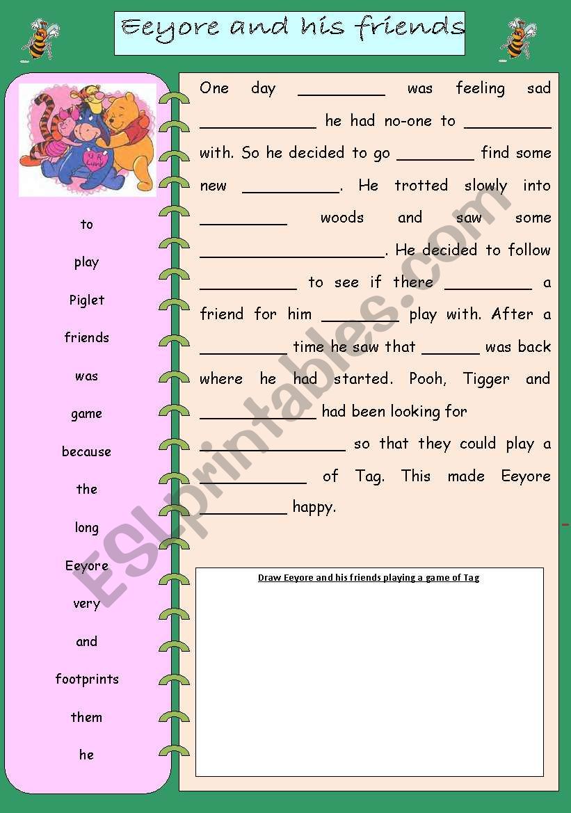 Working with words worksheet