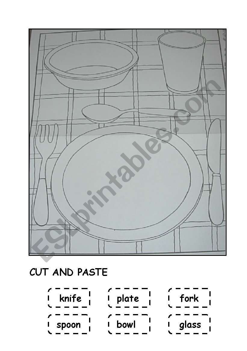 KITCHEN worksheet