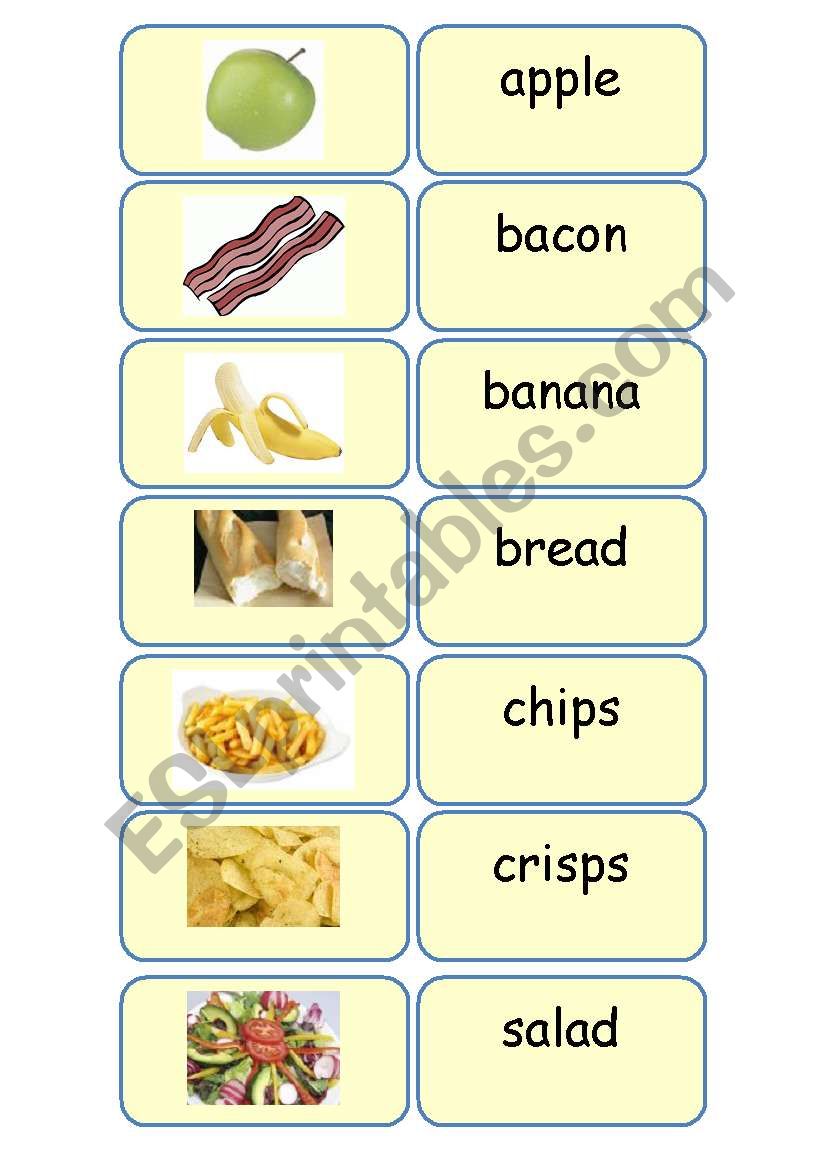 Food worksheet