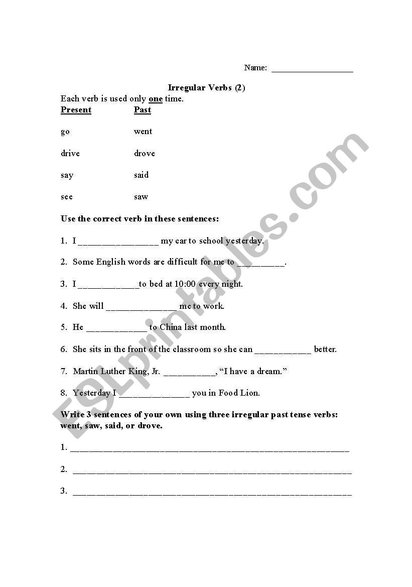 english-worksheets-irregular-past-tense-verbs-go-say-drive-see