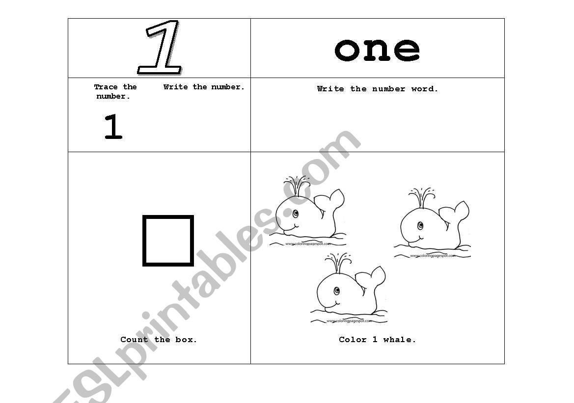 Animal Counting Sheets Set worksheet