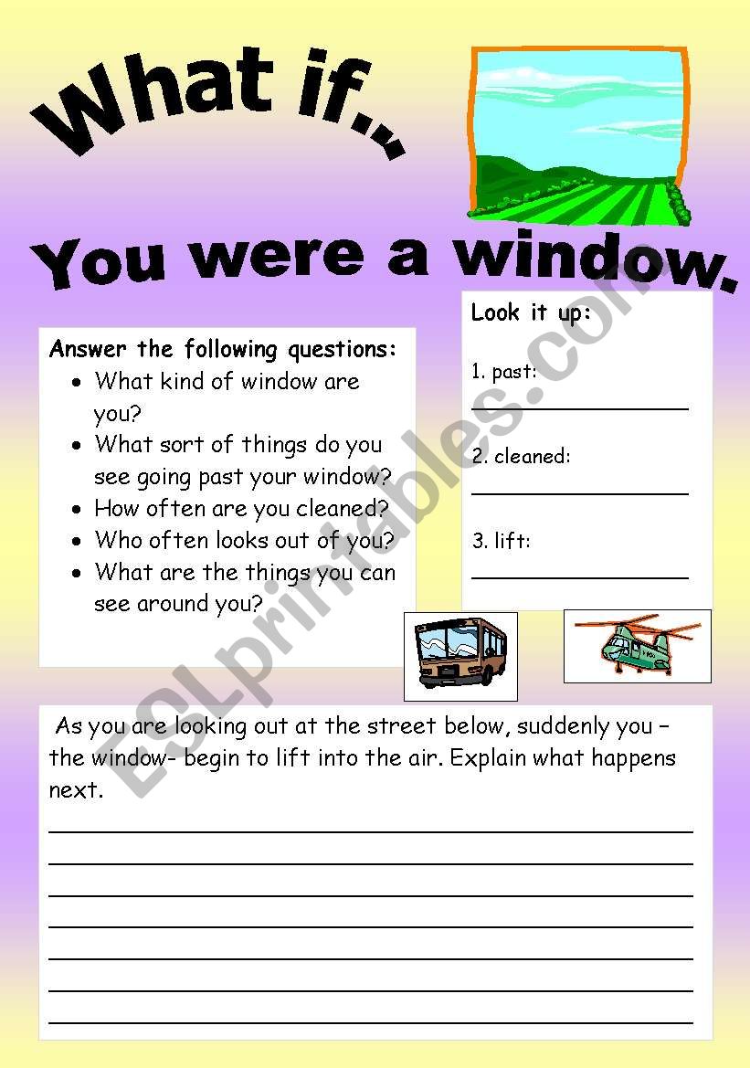 What if Series 16 (object series): What ifâ€¦ You were a window.