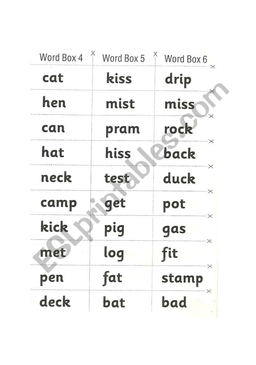 phonics worksheet