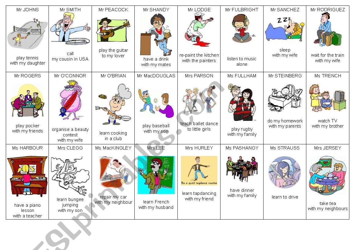 DETECTIVE CARDS worksheet