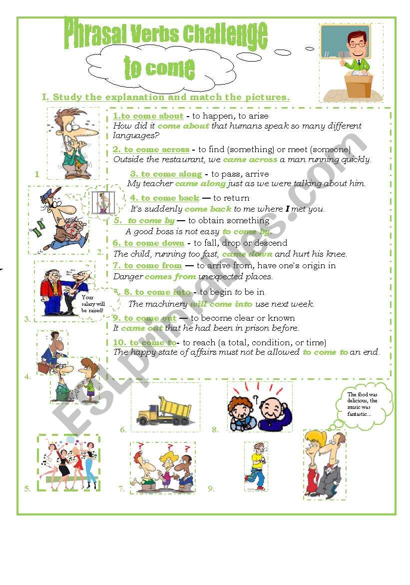 Phrasal Verbs Challenge 