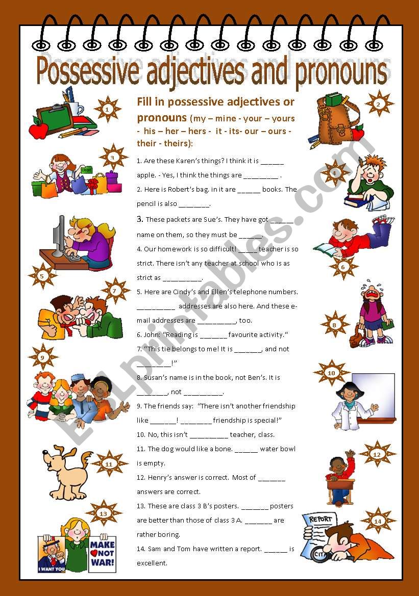 possessive-adjectives-and-pronouns-esl-worksheet-by-poohbear