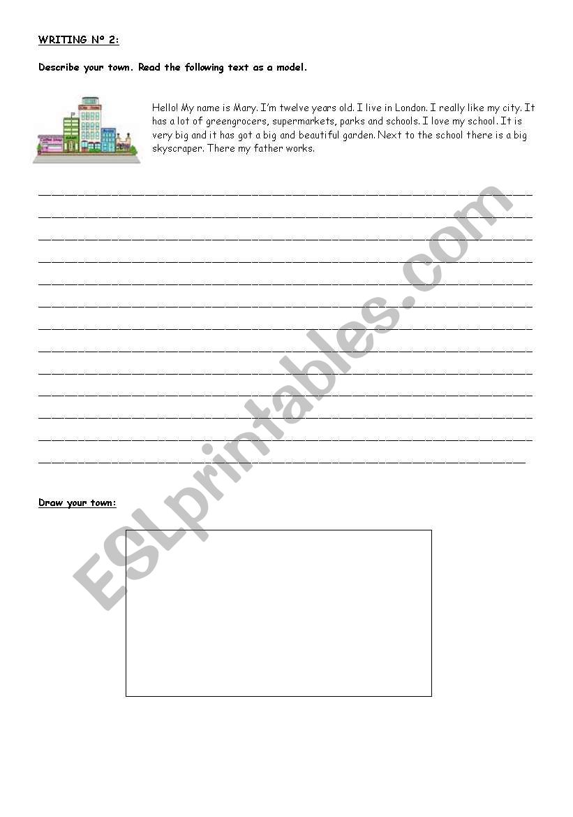 your town worksheet