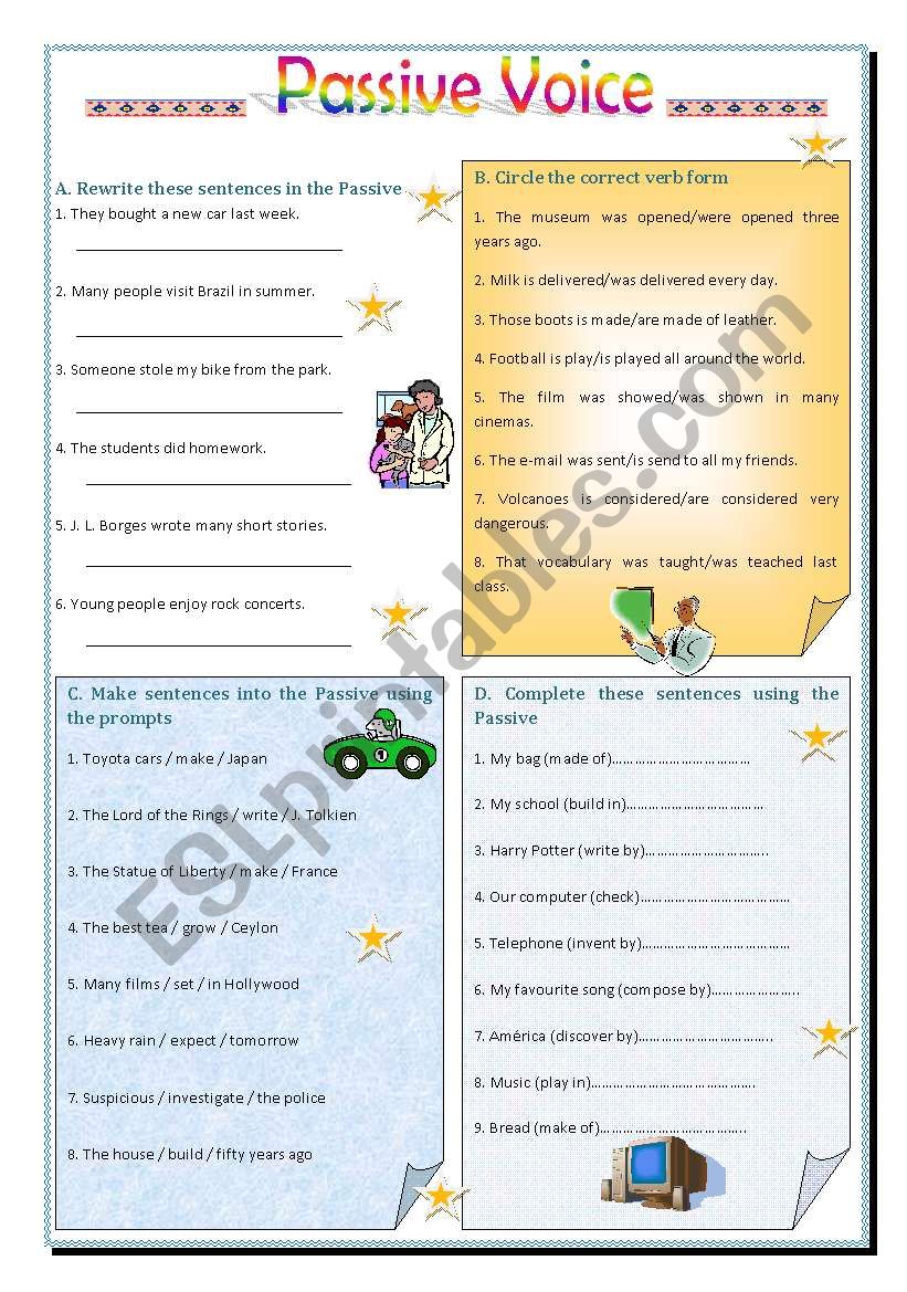 Passive Voice  worksheet