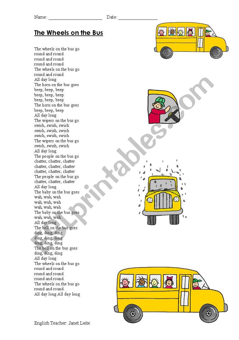 Song worksheet