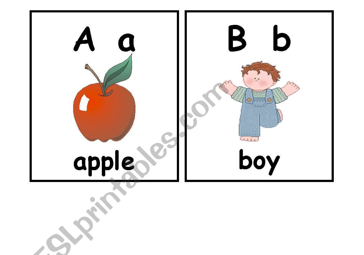 eenglish alphabet worksheet