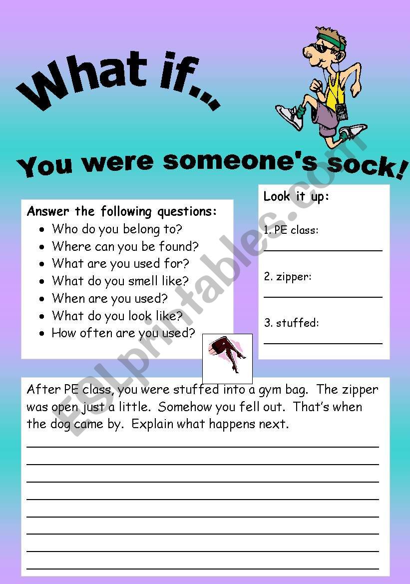 What if Series 18 (object series): What if You were a sock.