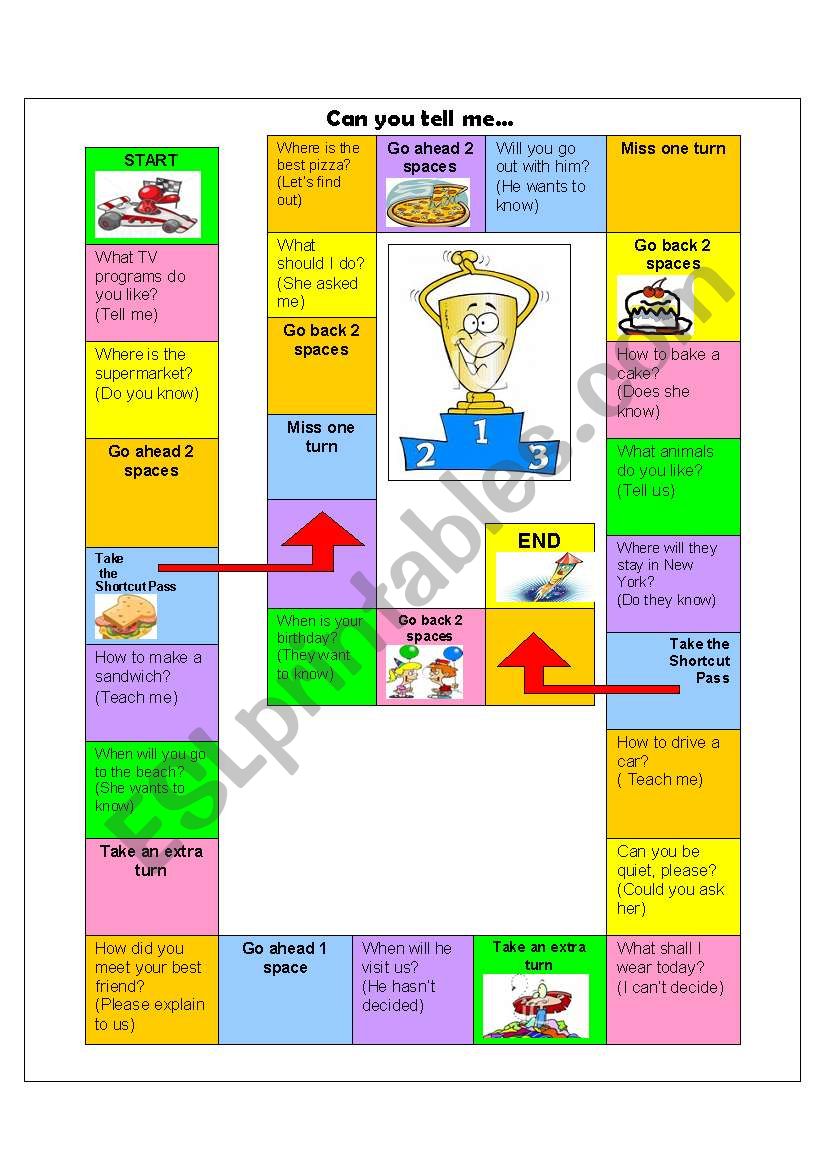 Can you tell me-indirect questions game