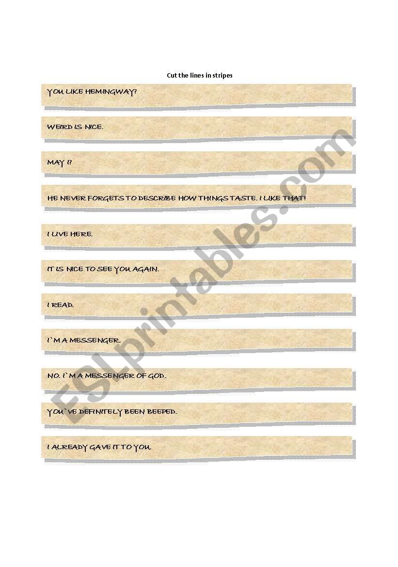 Describing taste of Food worksheet