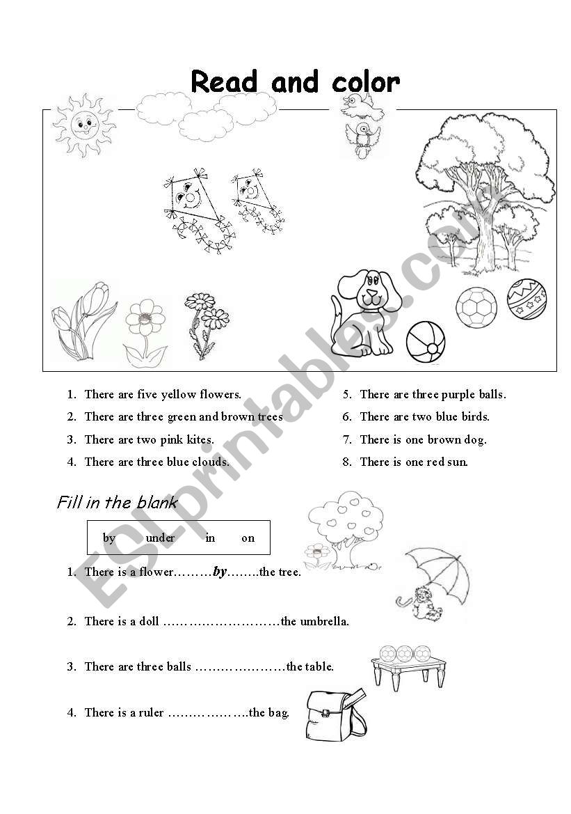 preposion worksheet