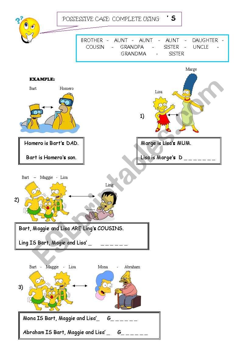 POSSESSIVE CASE + FAMILY part 2