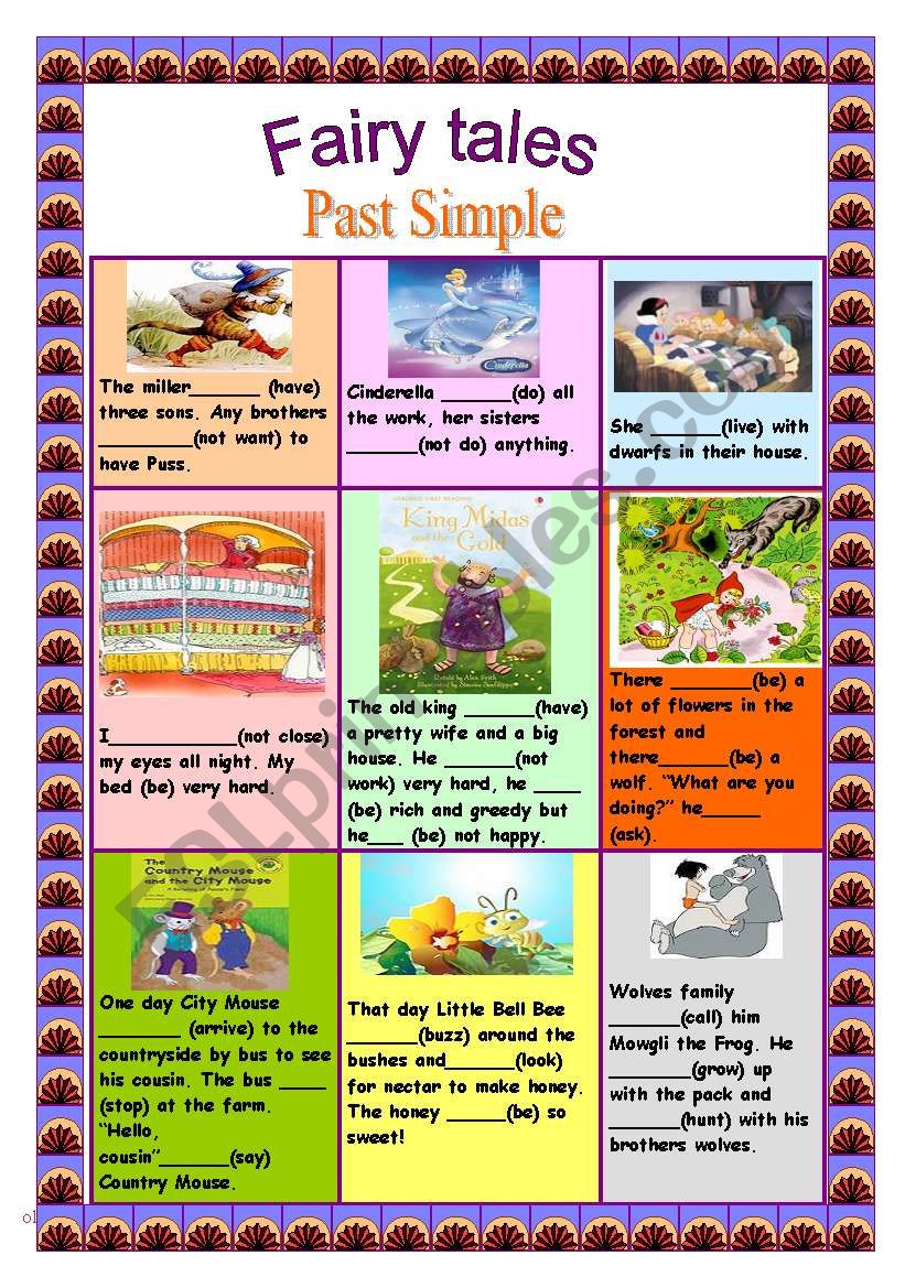 Fairy tales worksheet