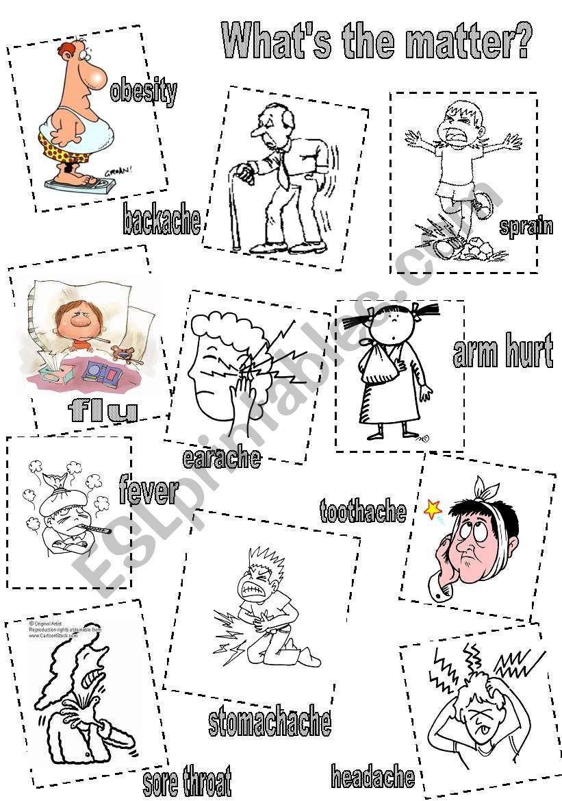 WhatÂ´s the matter? worksheet