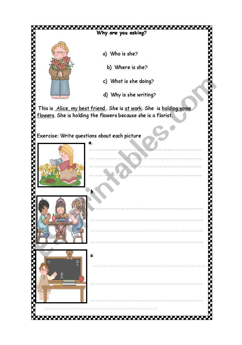 wh- questions worksheet