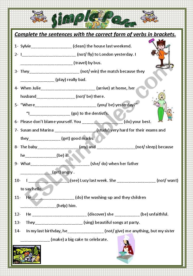 Simple Past worksheet