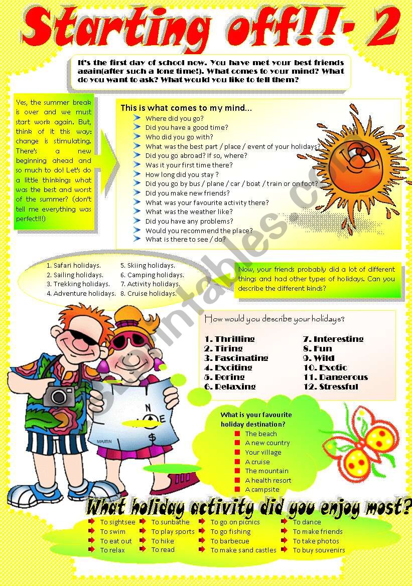 BACK TO SCHOOL-2 worksheet