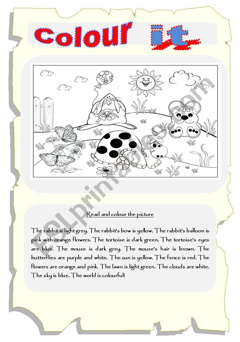 Colour it!  worksheet