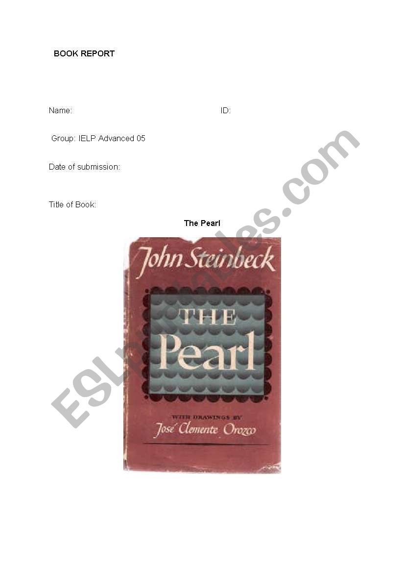 the pearl worksheet