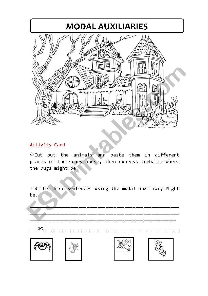 MODAL AUXILIARIES worksheet