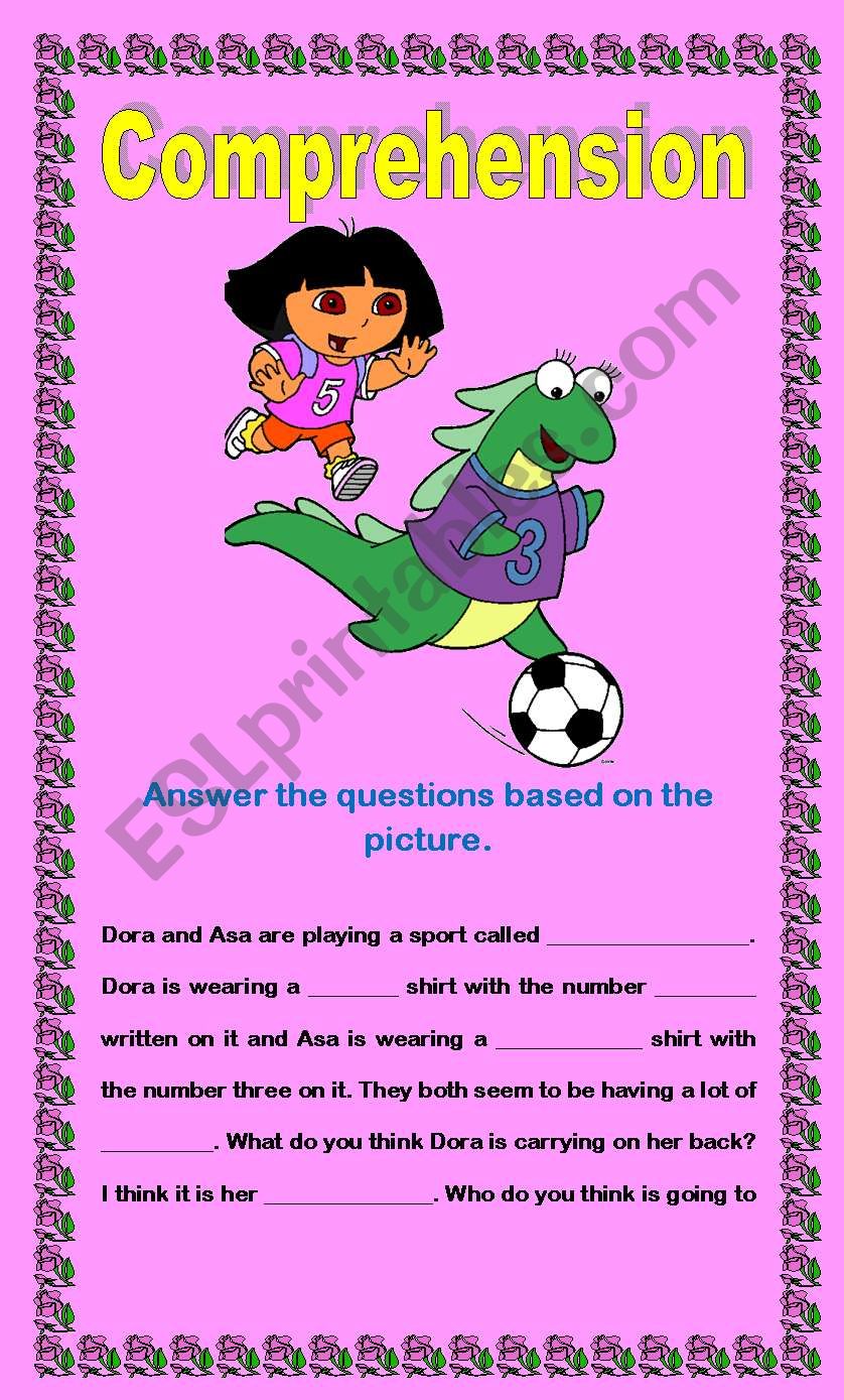 Comprehension worksheet