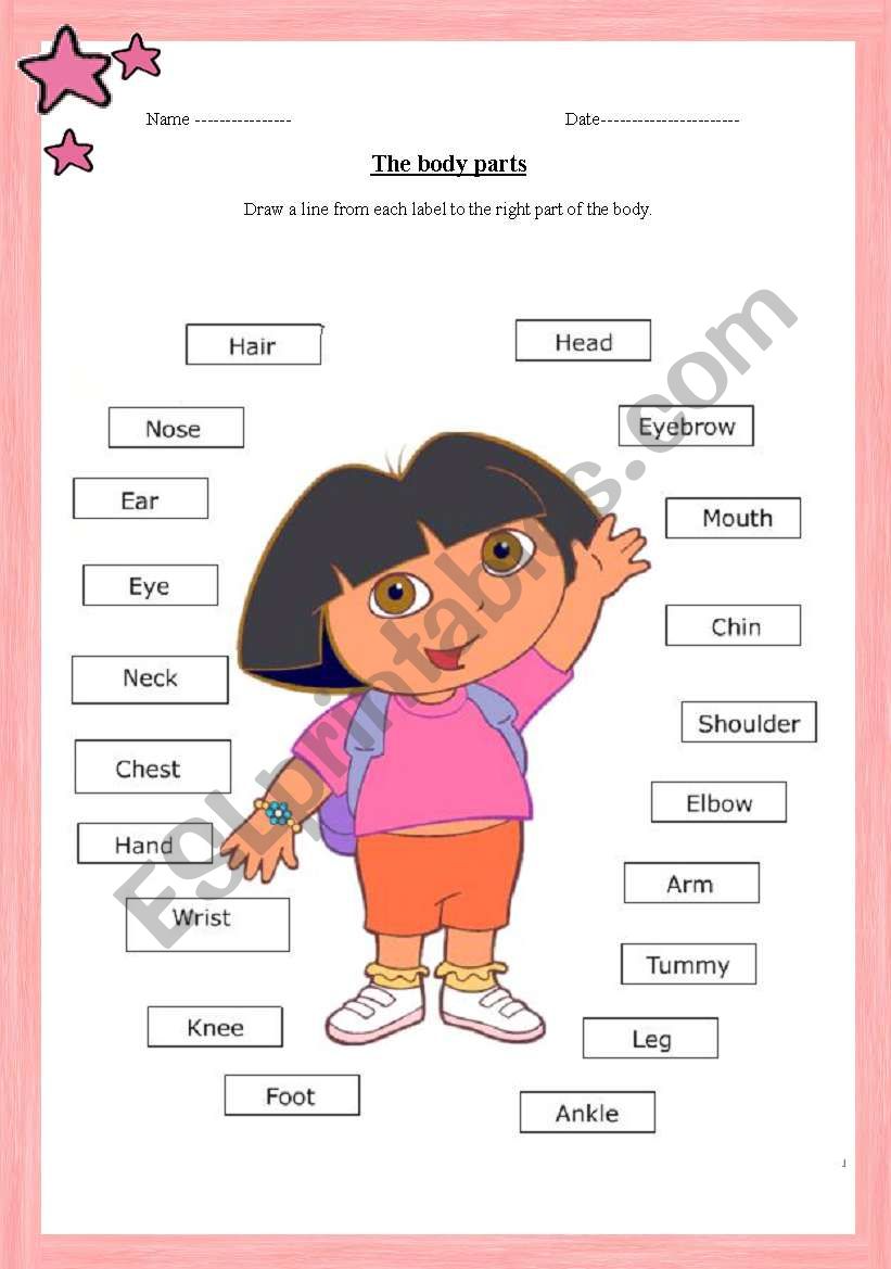 body-parts-esl-worksheet-by-sarakamal-parts-of-the-body-esl-worksheet