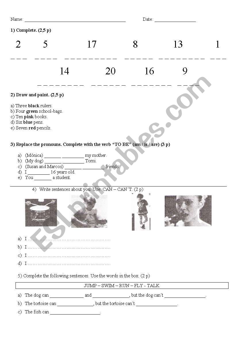 REVISION of elementary topics ( 12 ex.)