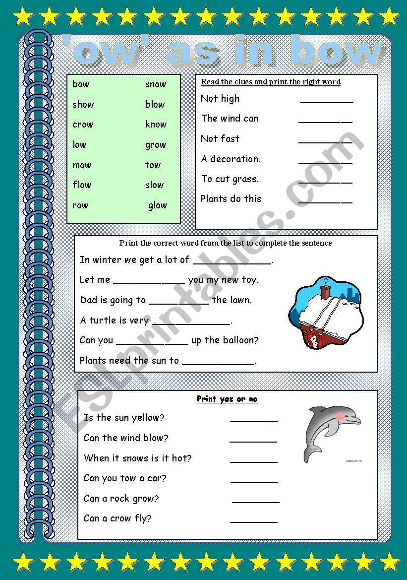 Working with words worksheet