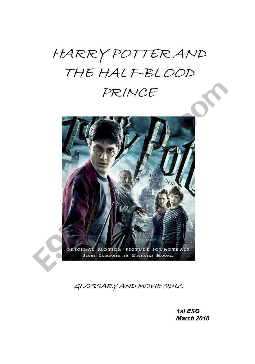 Harry Potter and the Half-Blood Prince - Film Material