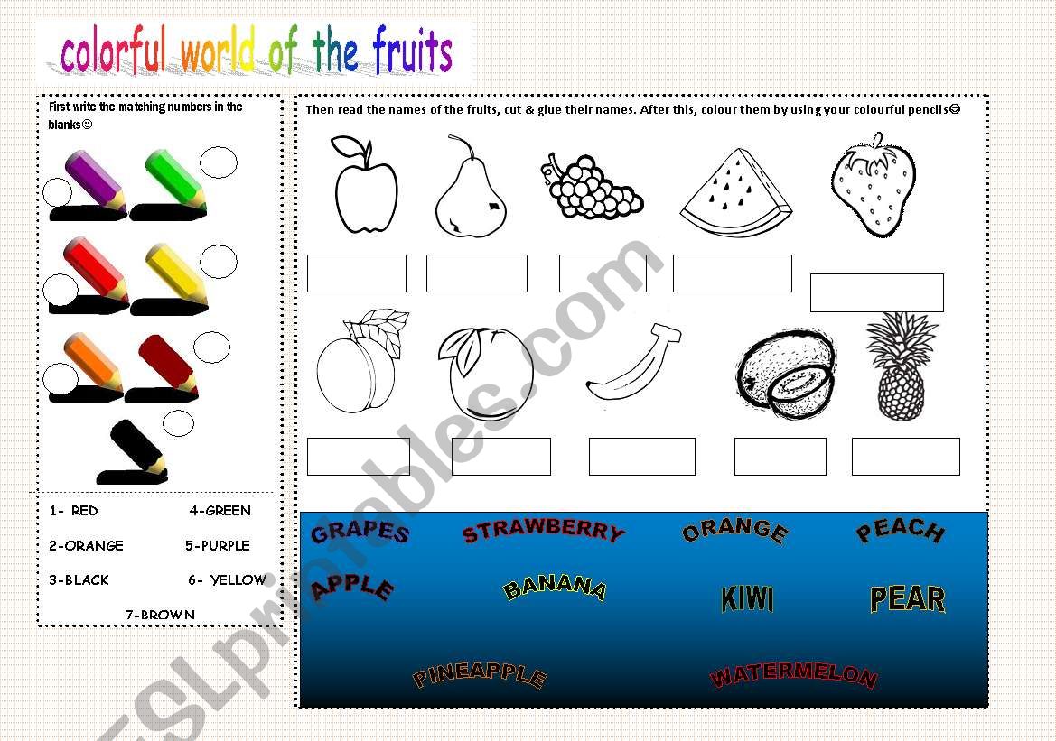 colorful world of the fruits:)
