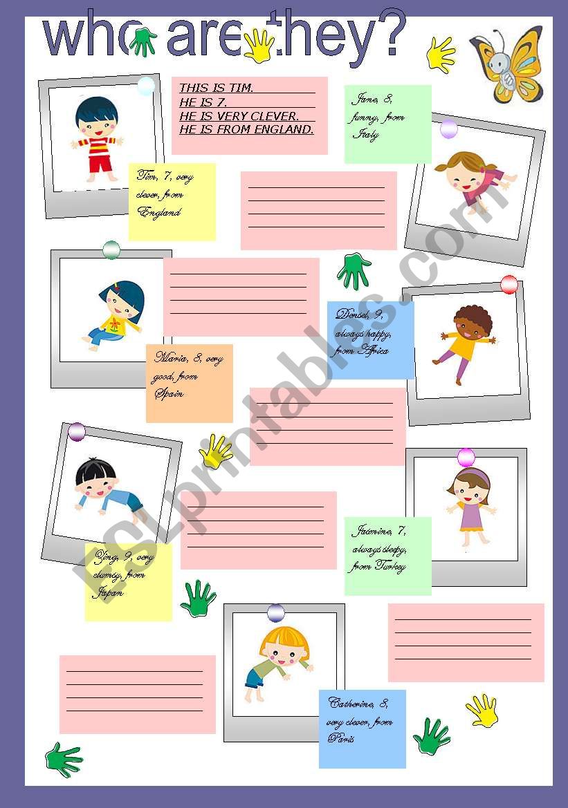 WHO ARE THEY? worksheet
