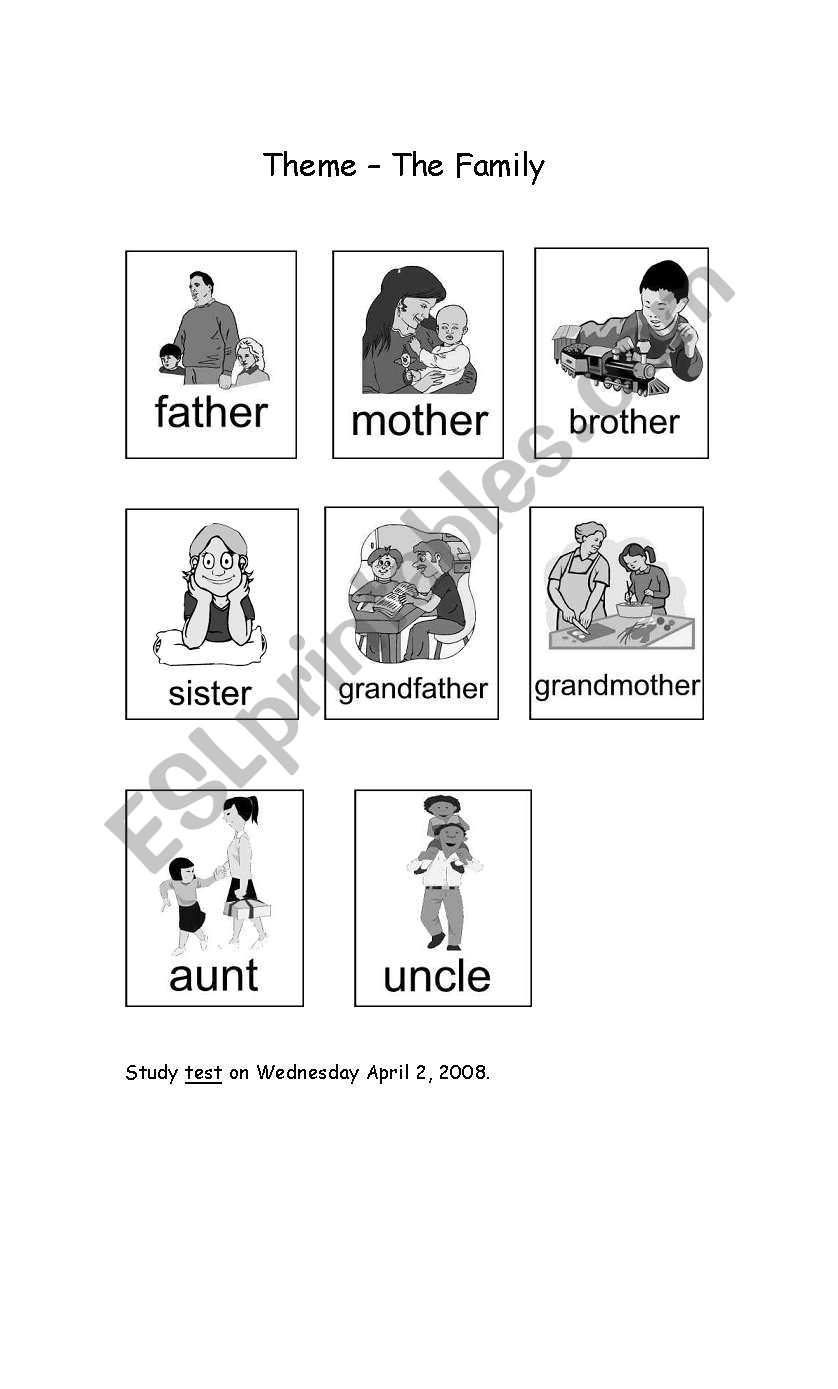 Family worksheet