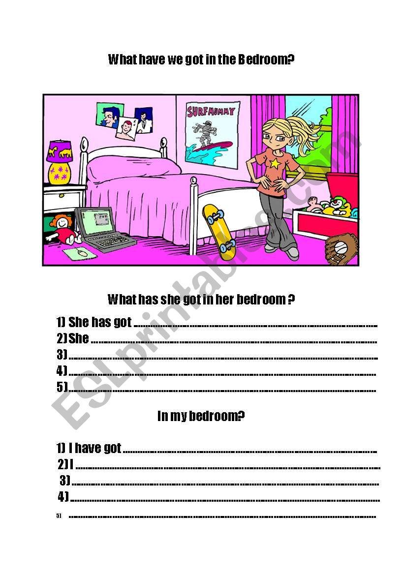 I have got, she has got  worksheet