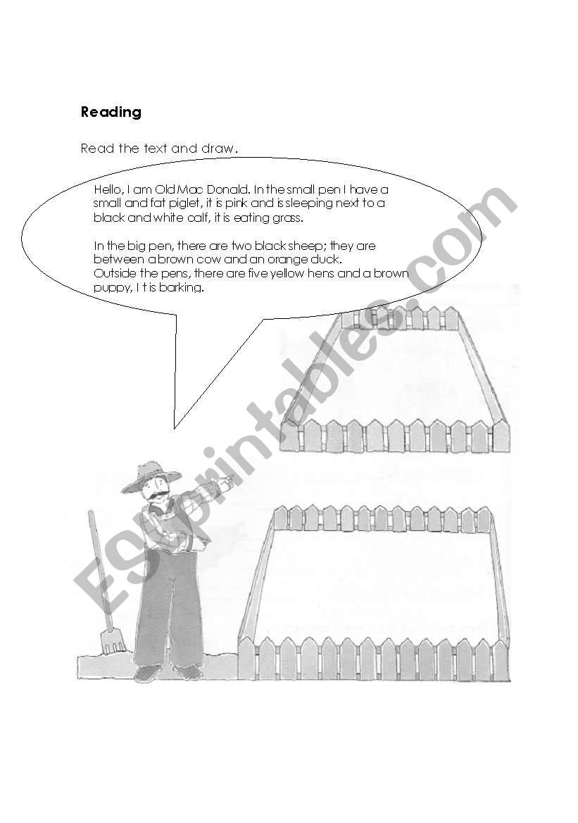 animals and prepositions worksheet