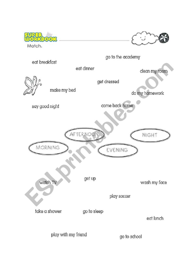 Daily Routine worksheet