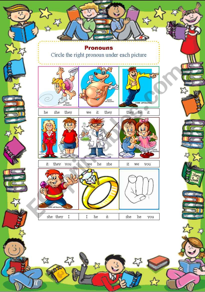 personal pronouns worksheet