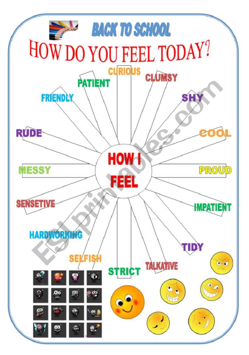 BACK TO SCHOOL 1 OF 5 worksheet