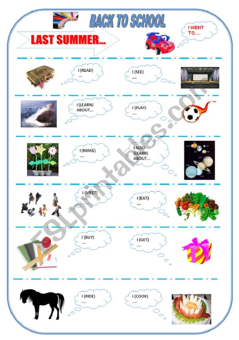 BACK TO SCHOOL 2 OF 5 worksheet