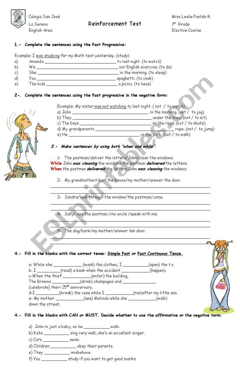 Reinforcement Worksheet worksheet